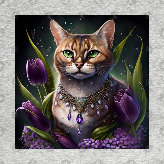 Mystical Rusty Spotted Cat by Enchanted Reverie
